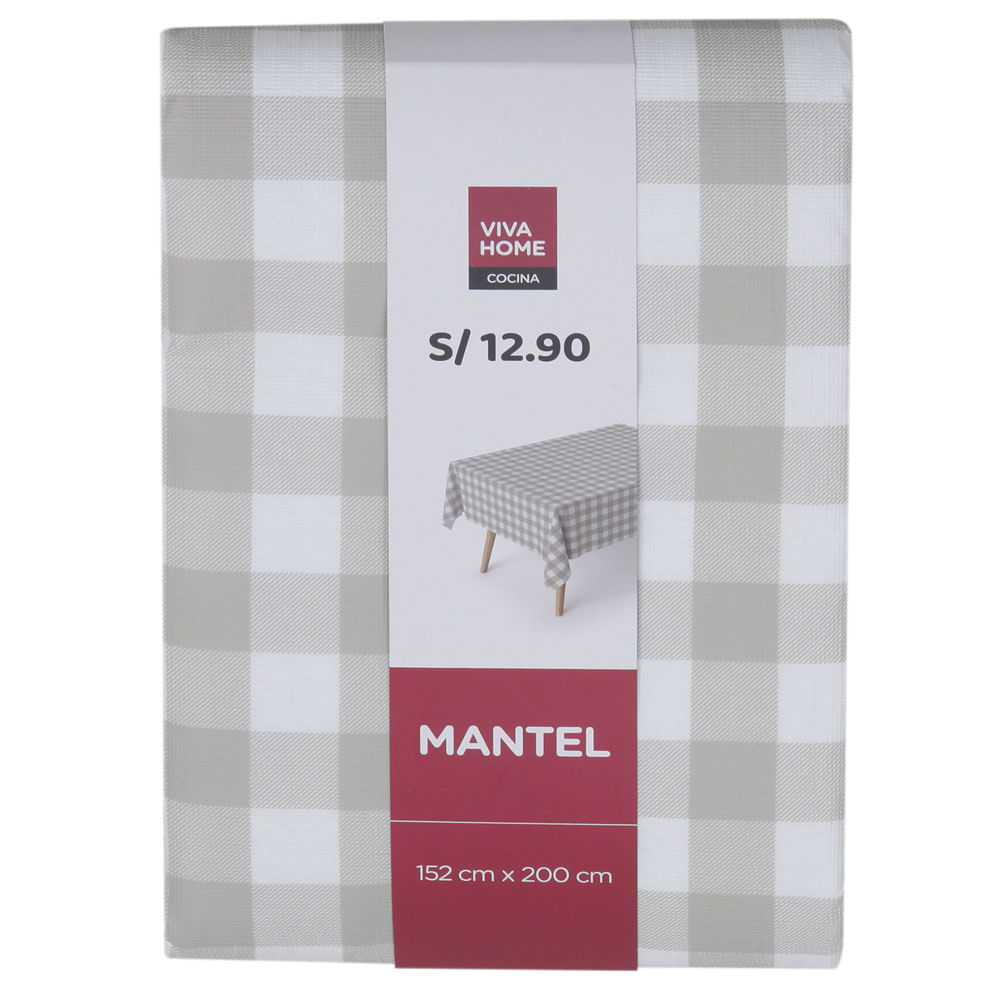 Mantel VIVA HOME Diseño1 Checks Assort Pdq (Modelo Aleatorio)