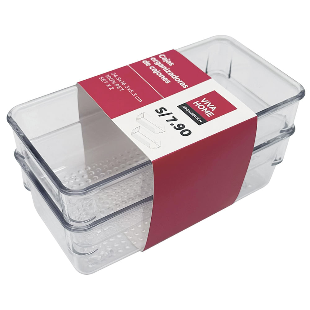Set de Cajas Organizadoras VIVA HOME De Cajones 2un