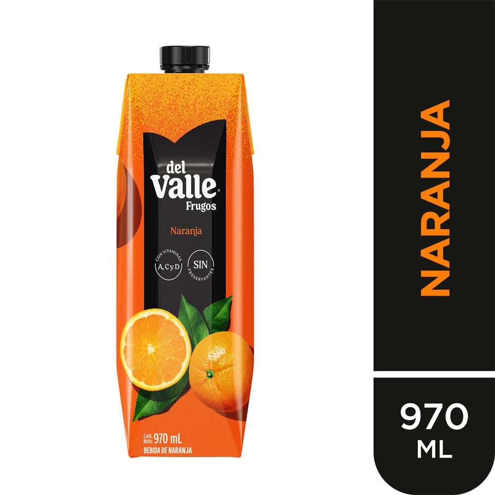 Bebida FRUGOS Sabor a Naranja Caja 970ml