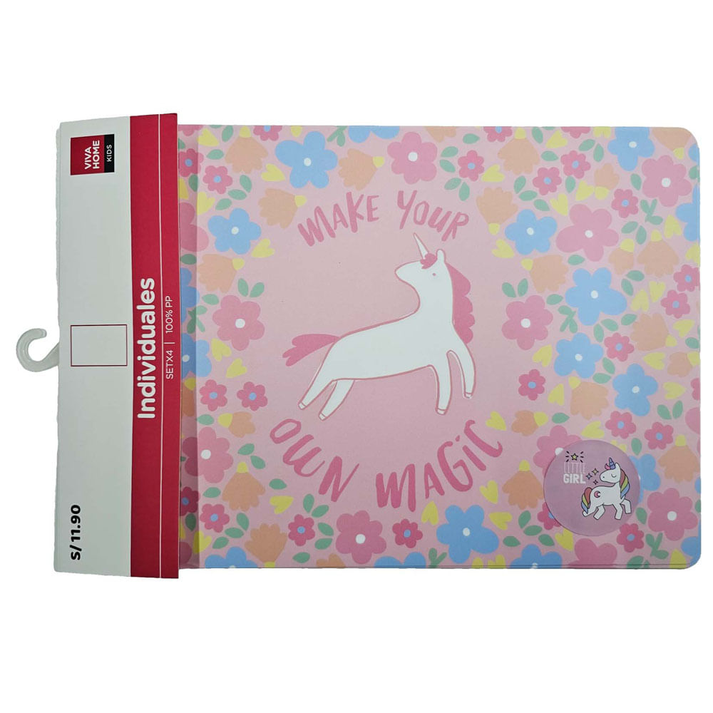 Set de Individuales VIVA HOME Little Girl 4un (Modelo Aleatorio)