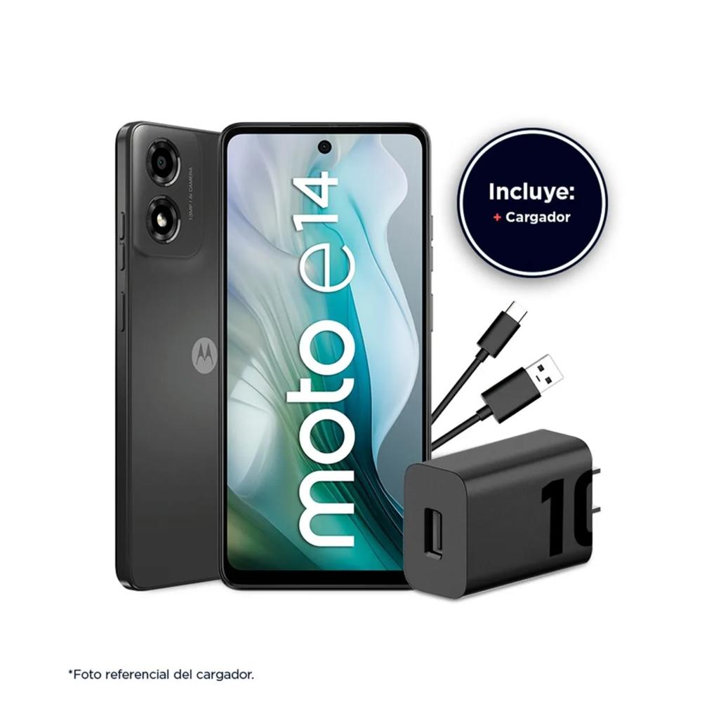 Celular Motorola Moto E14 64GB 2GB ram cámara principal 13MP frontal 5MP