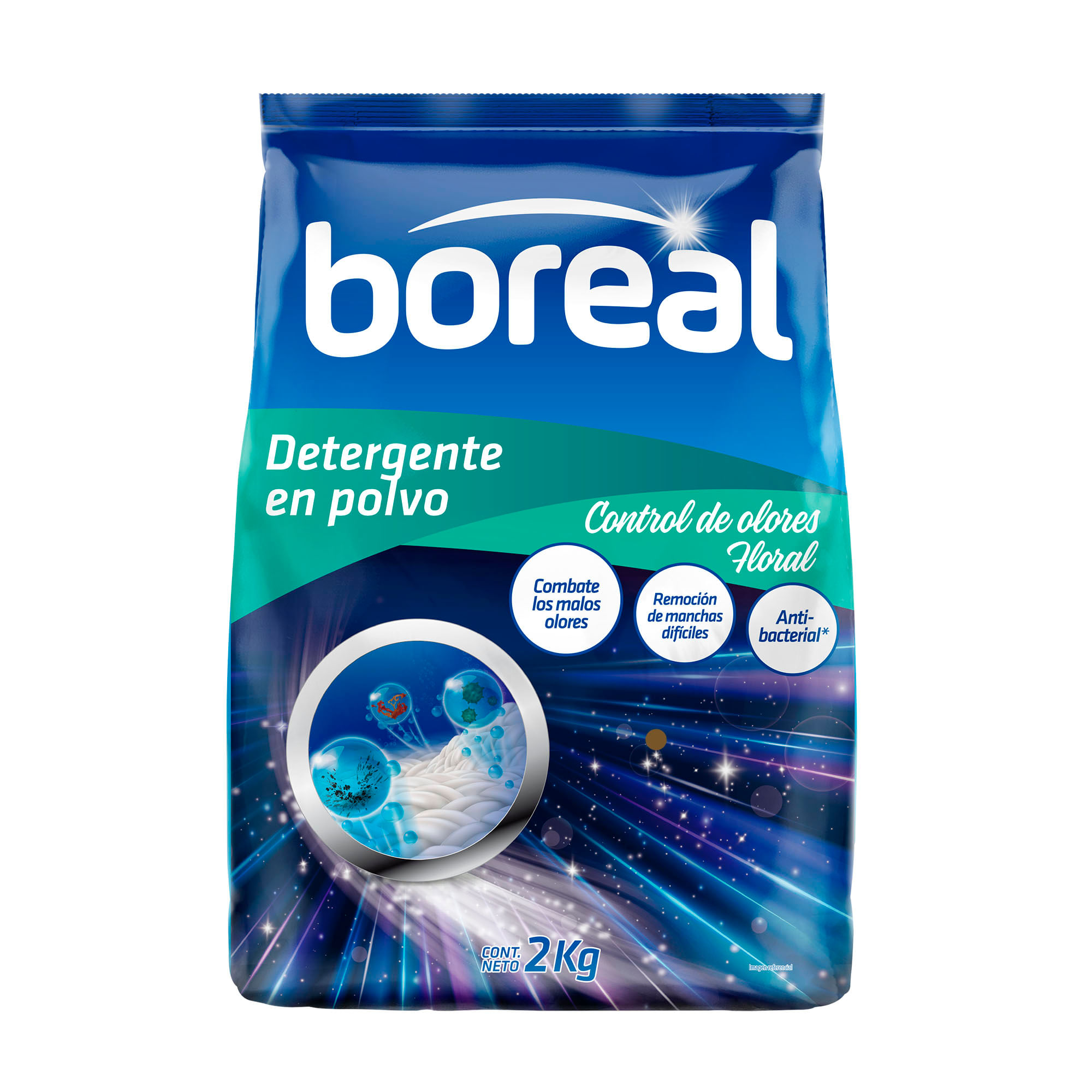 Detergente en Polvo BOREAL Control de Olores Bolsa 2Kg