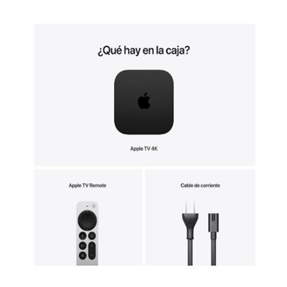 Apple Tv 4k wifi A2737 De Voz 3rd Generación 2022 4k 64gb Negro