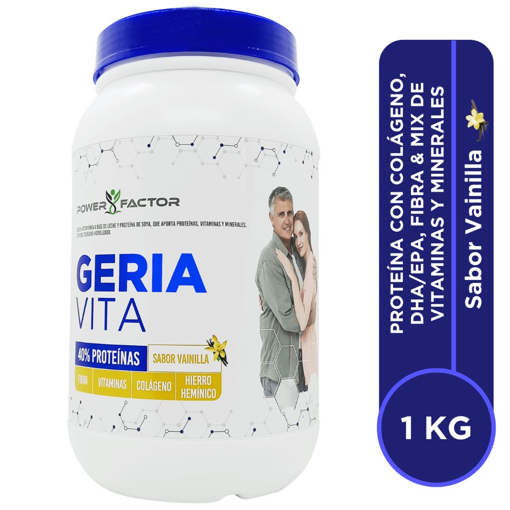 SUPLEMENTO POWER FACTOR NUTRICIONAL GERIA VITA FRASCO 1 KG