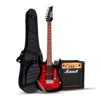 Gio GRX70QA Transparent Red Burst - Marshall 10w