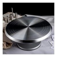 Base Giratoria Inox con Base 31 cm Diametro