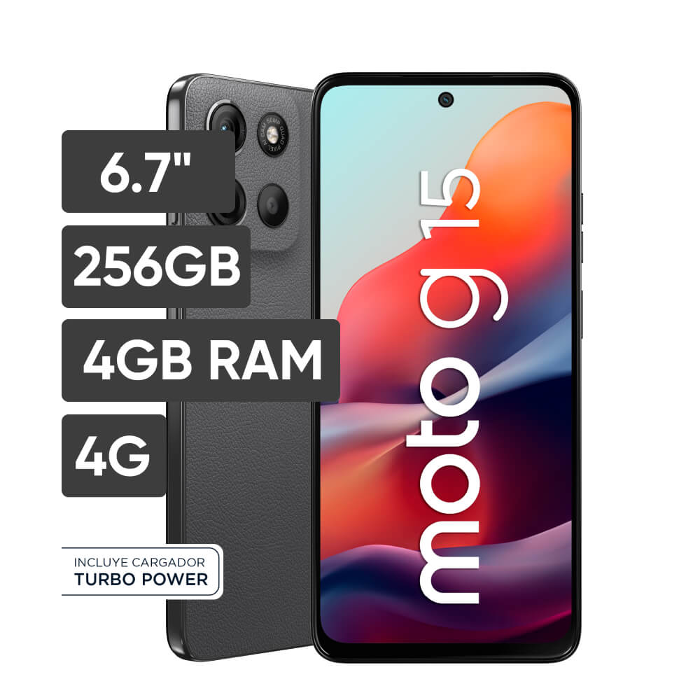 Smartphone MOTOROLA G15 6.7"" 4GB 256GB 50MP Gris