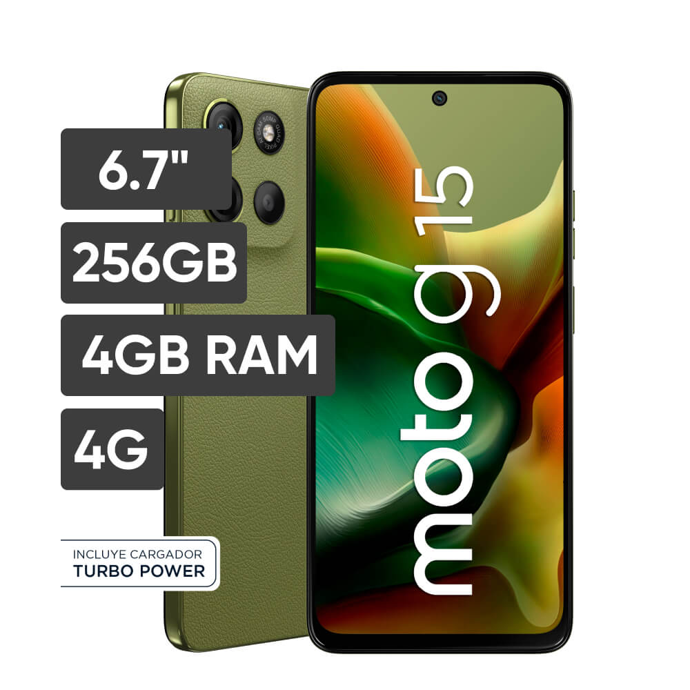 Smartphone MOTOROLA G15 6.7"" 4GB 256GB 50MP Verde