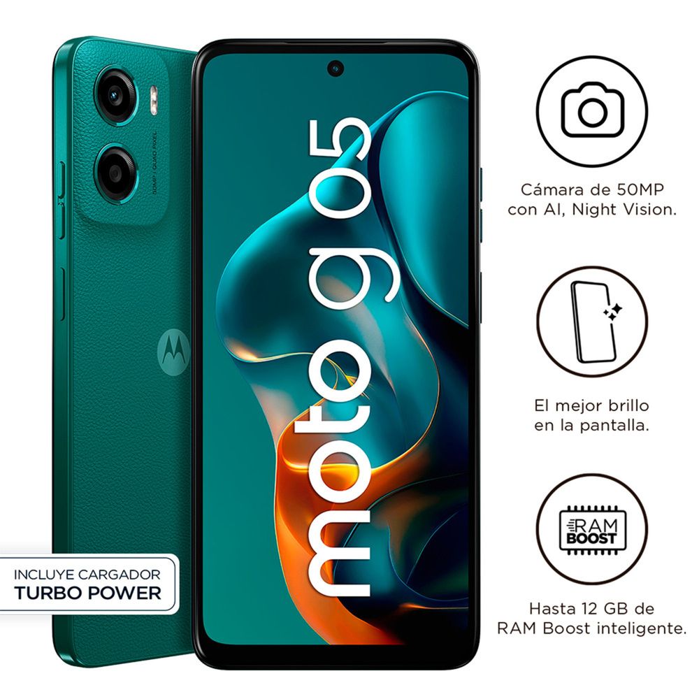 Celular Motorola G05 6.67"" 4GB RAM 128GB Verde