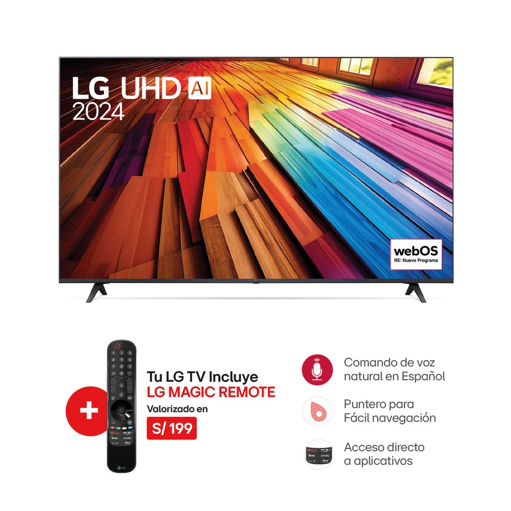 Televisor LG 55"" 55UT8050PSB LED 4K Ultra HD (2024)