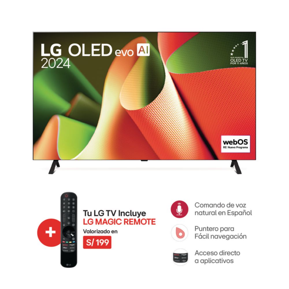 Televisor LG OLED77B4PSA 77" OLED 4K UHD WebOS
