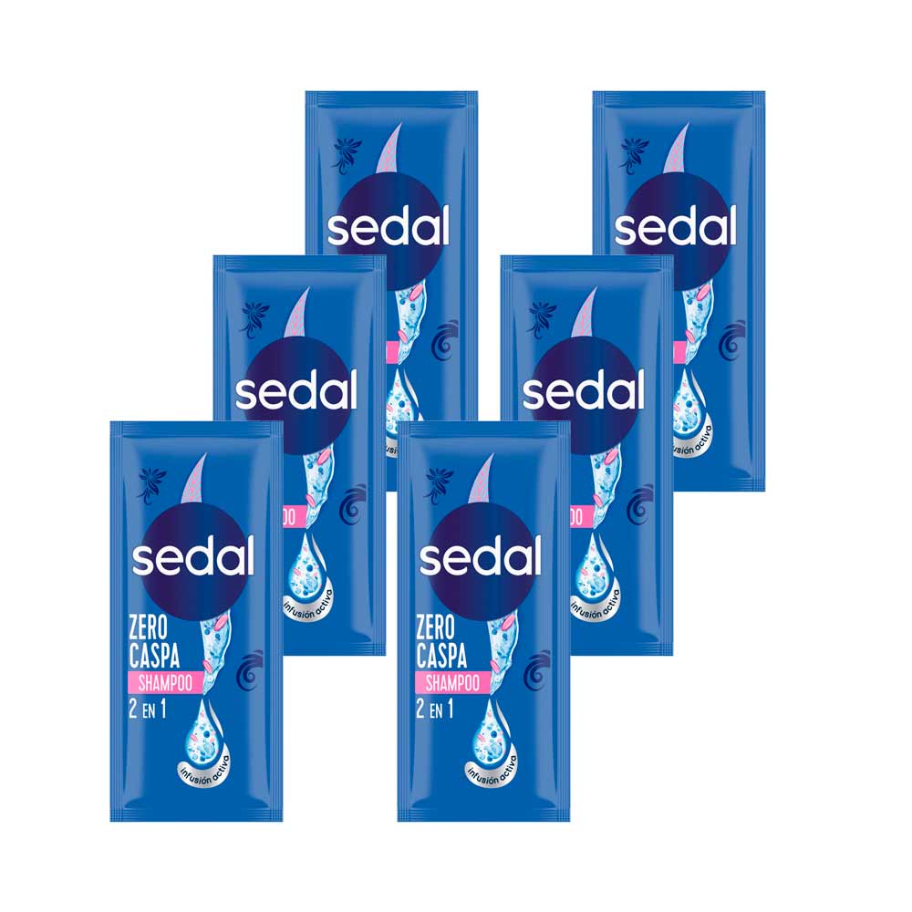 Shampoo SEDAL Zero Caspa 2 en 1 Tira 6 Sachets 40ml c/u