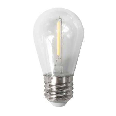 Foco Vintage S14 E27 1W Luz Cálida Clear x 6 unidades Orange