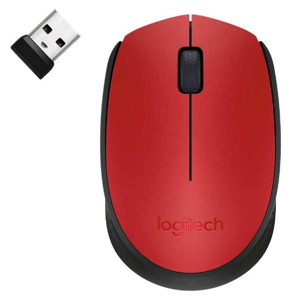 Mouse Inalámbrico Logitech M170 Rojo