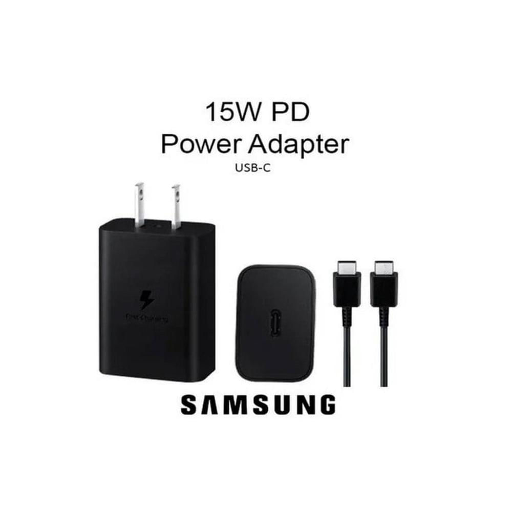 Samsung - Cargador de pared tipo C de 15 W (cable USB-C)