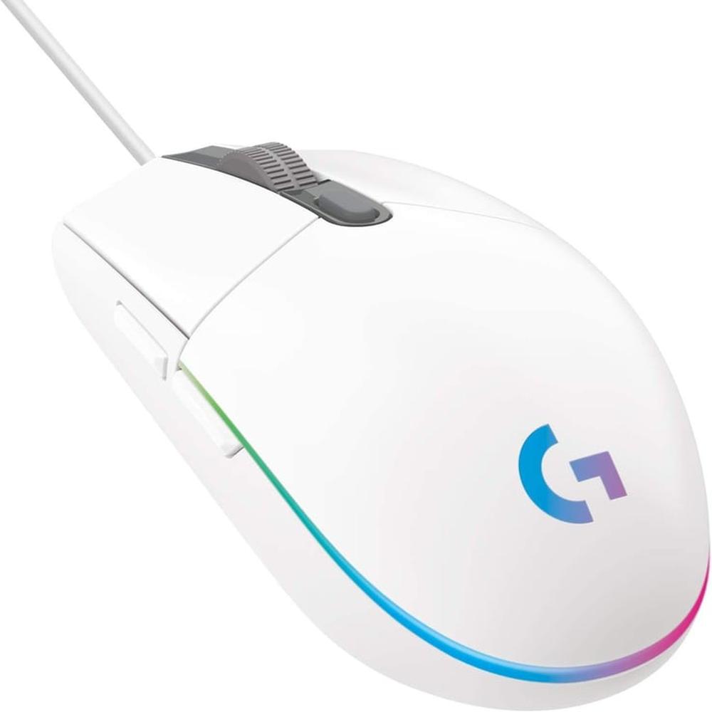 Mouse Gamer Logitech G203 con 6 Botones Programables Blanco