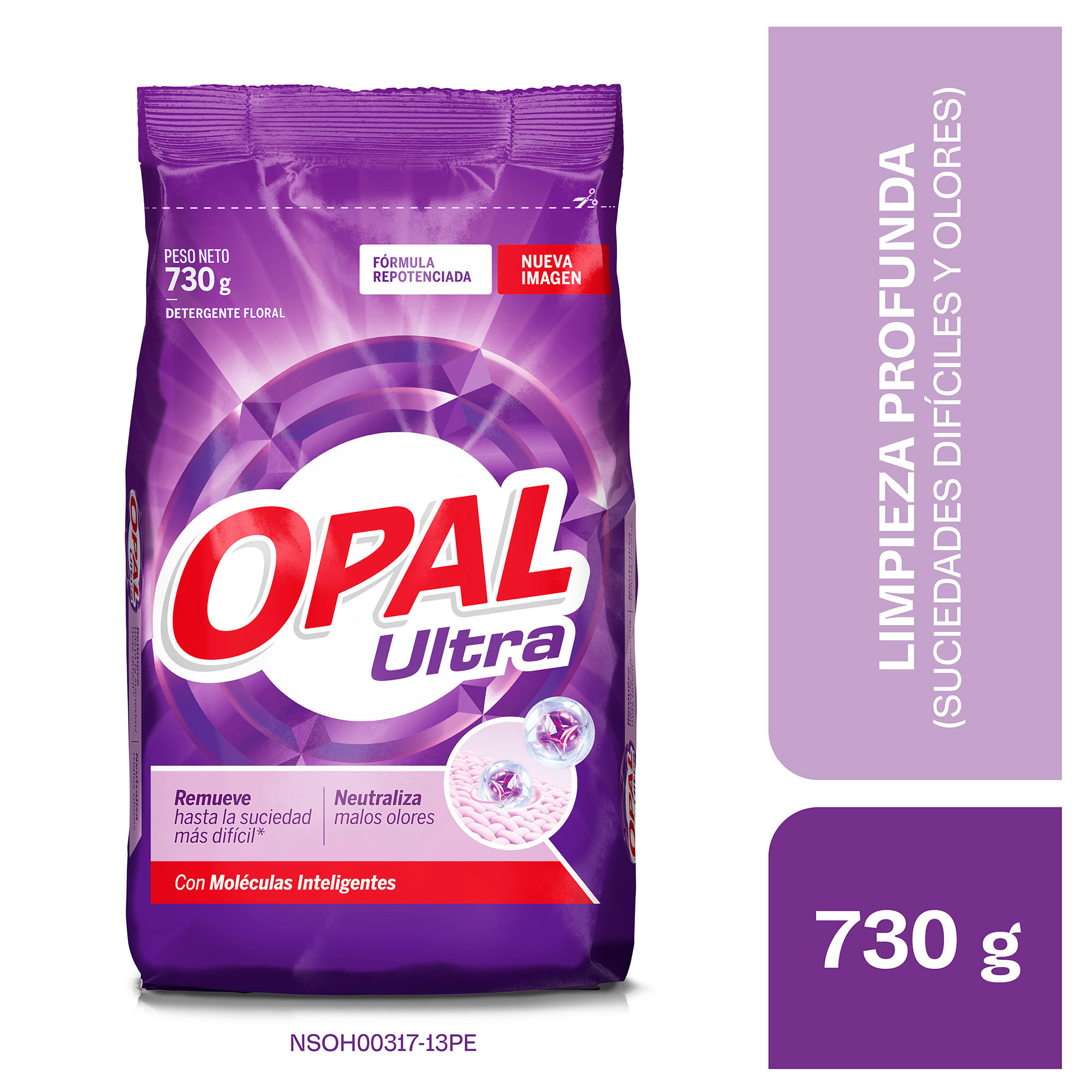 Detergente en Polvo OPAL Ultra Bolsa 730g
