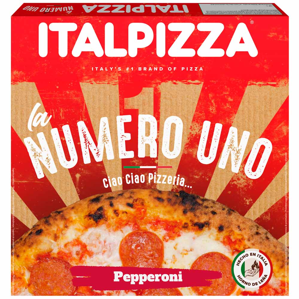 Pizza Congelada ITALPIZZA Pepperoni Caja 420g