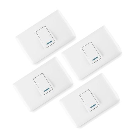 Interruptor Simple Basic Pack x4 Orange
