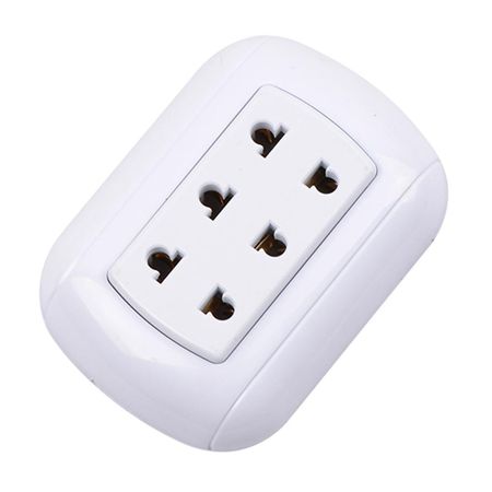 Tomacorriente Triple Werken Blanco de ABS