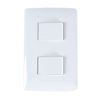 Interruptor Doble Essential Blanco Orange