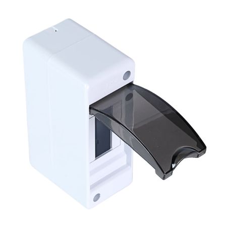 Tablero Adosable Volt 2 Polos con Puerta de Poliestireno y Policarbonato Transparente