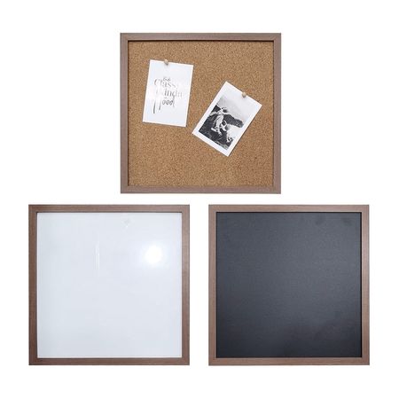 Set 3 pizarras acrílica corcho y para tiza Orange