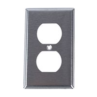 Placa Doble Acero Leviton