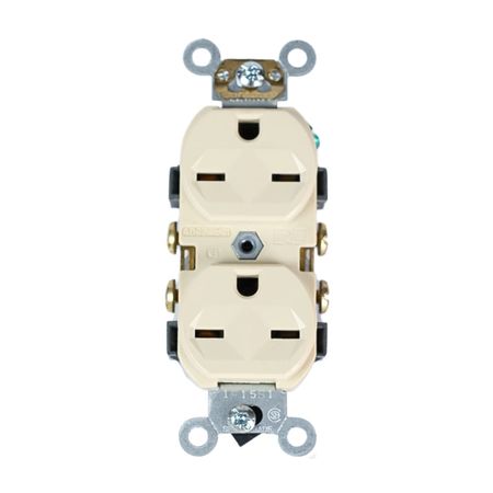 Toma doble para empotrar Comercial 15A 250V L/T Leviton