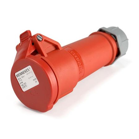 Toma aérea IP44 16A 2P + Línea tierra 415V 9H Mennekes