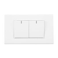Interruptor Doble Poliuretano Orange Classic Blanco