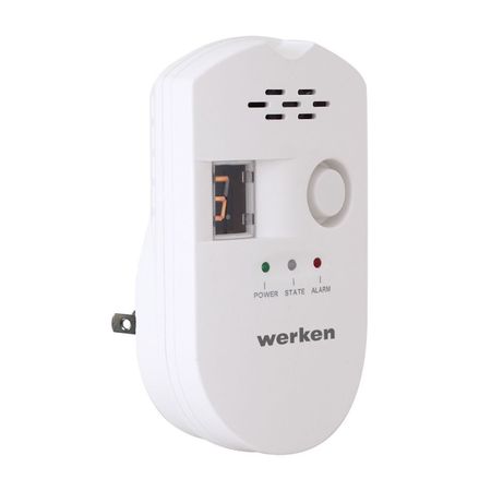 Detector de Gas Policarbonato Werken Modelo LXGAGS