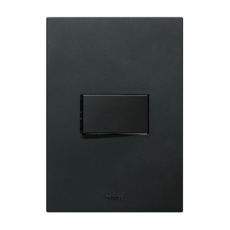 Placa Armada Orange: Interruptor Simple Matte Negro