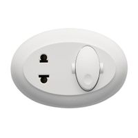 Interruptor + tomacorriente 2 puertos Universal Blanco Cli20181 Veto SM