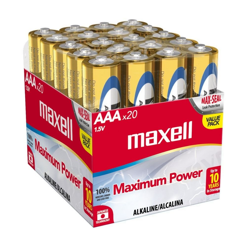 Pilas Pack x 20 AAA Maxell