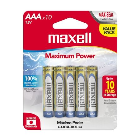 Pilas Pack x 10 AAA Maxell