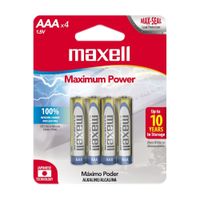 Pilas Pack x 4 AAA Maxell