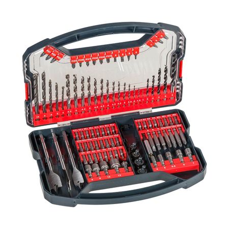 Caja de brocas para madera, metal y piedra x10u KWB