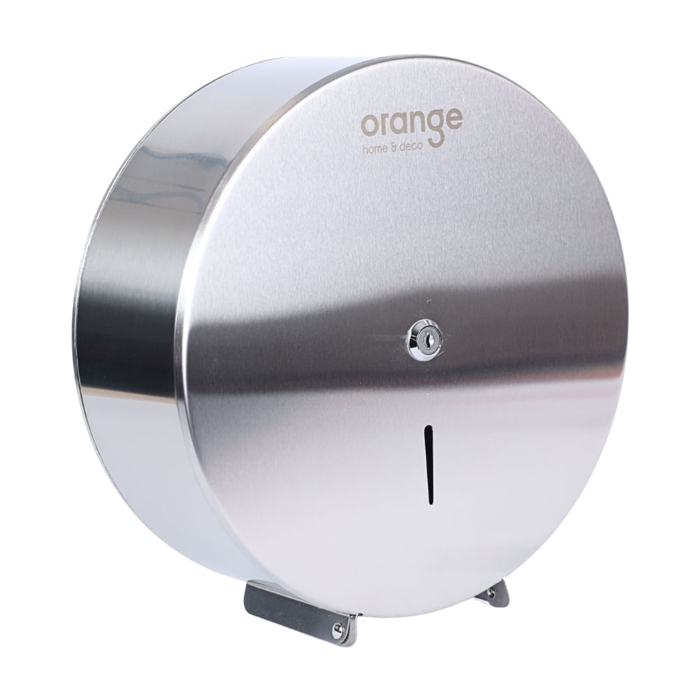 Dispensador de Papel Higiénico Orange Metálico Jumbo Plata