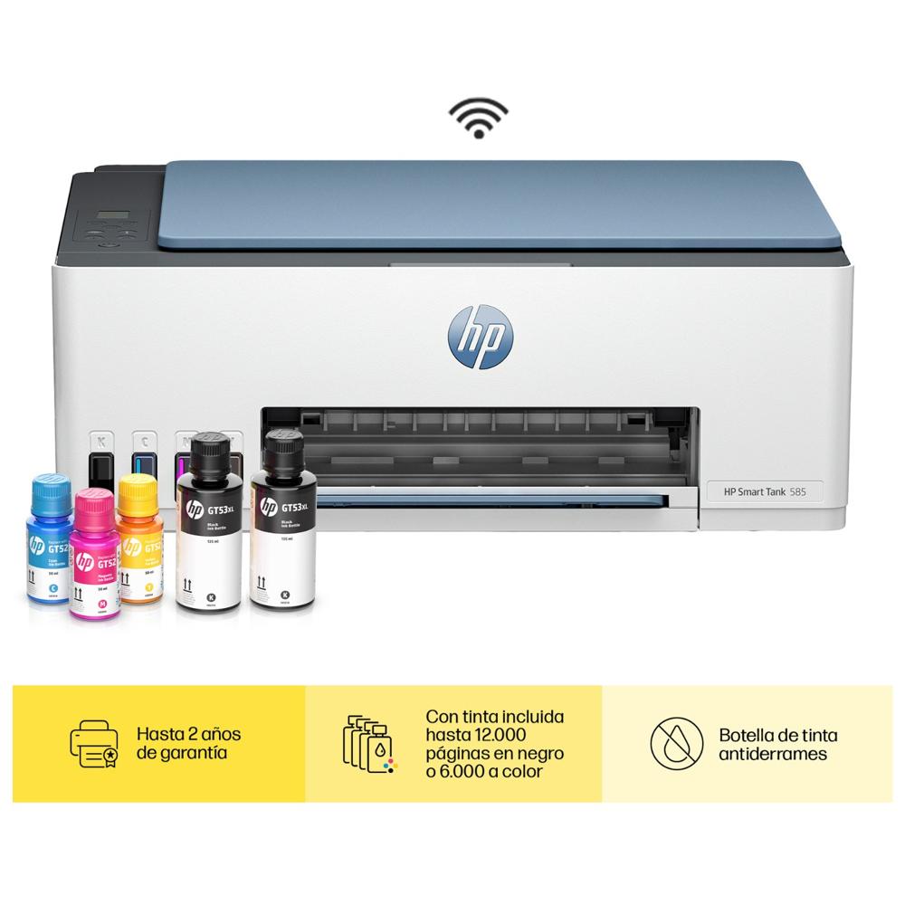 Impresora Multifuncional HP Smart Tank 585 Tinta Continua Wifi