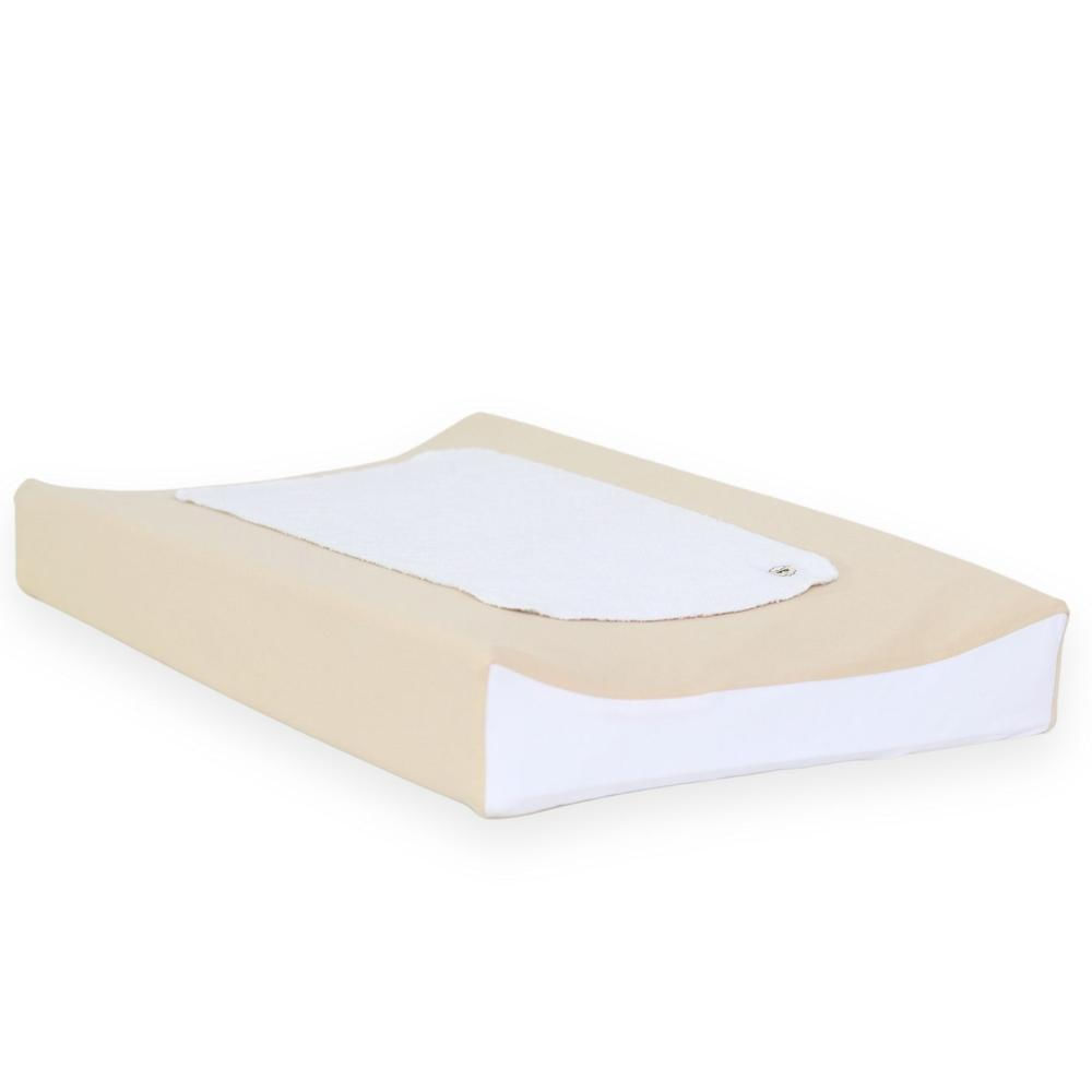 Colchón Cambiador Acolchonaditos Beige Blanco
