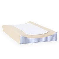 Colchón Cambiador Acolchonaditos Beige Rayas Plomas