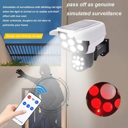 Simulador de Cámara con Sensor Humano Solar con Control Remoto | plazaVea - plazaVea