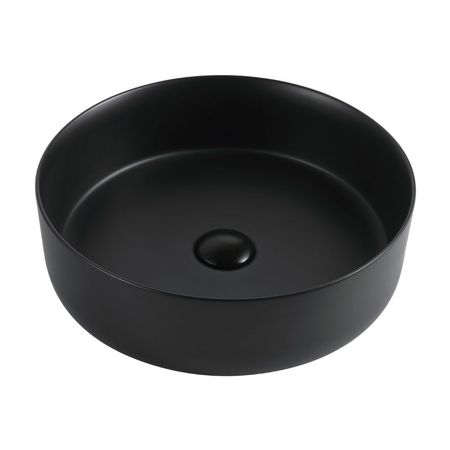 Ovalín de Cerámica NÁPOLES Negro Mate 36x36x11.4cm Orange