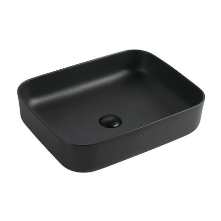 Ovalín Cerámico LILBAO Negro Mate 50x40x14cm Orange