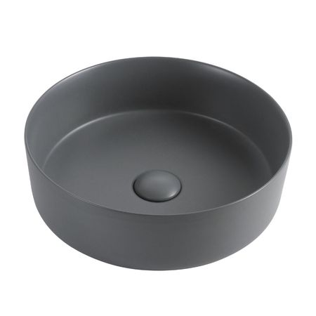 Ovalín Nápoles 36x36x11.4cm Gris Mate Orange