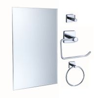 Set de Accesorios de Baño Orange Modelo 220C Cromo Plata