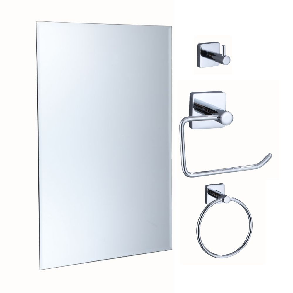 Set de Accesorios de Baño Orange Modelo 220C Cromo Plata