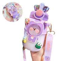 Tomatodo Hello Bear Con Sorbete y Stickers De 720 ml  Lila  862LI08