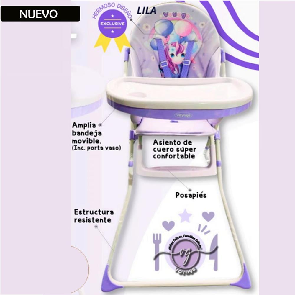 Silla de Comer para Bebe VOYAGE Lila